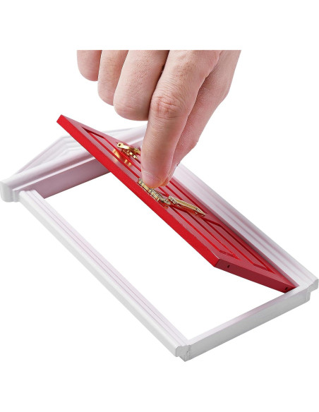 Mini Puerta de Hada Roja Yardwe 17.8x9 cm con Accesorios