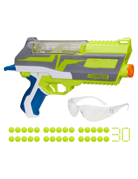Blaster Nerf Hyper Impulse-40 con 30 Rondas y Gafas
