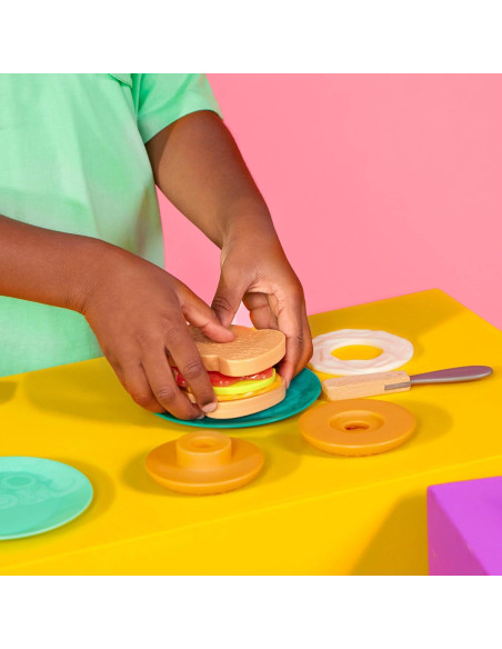 B. toys Mini Chef Juego de Tostadora 14 Piezas 3 Años+