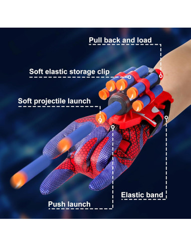 Lanzador de Juego de Roles LEJIAXING con Guantes para Niños