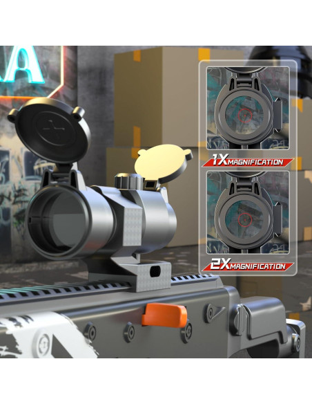 Pistola de Juguete VELIYAKA con 100 Dardos y Cargadores