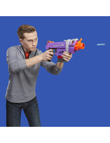 Blaster Nerf Fortnite SMG-E - Disparo Motorizado, 6 Dardos