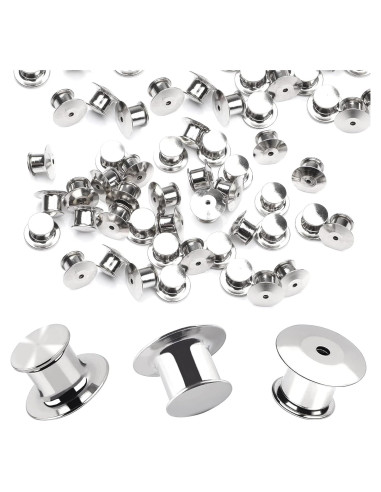 30 Sujetadores de Pin Metálicos DECYOOL Cobre Niquelado