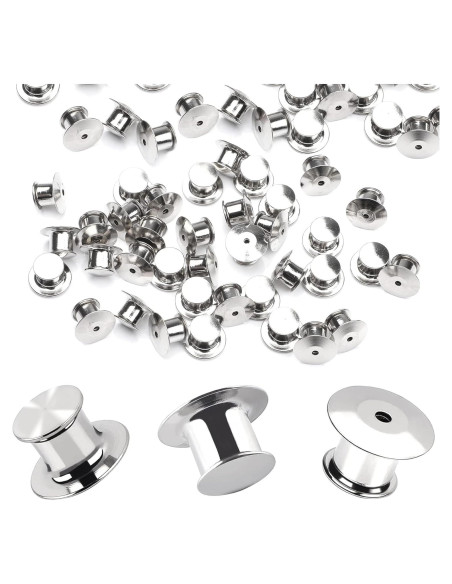 30 Sujetadores de Pin Metálicos DECYOOL Cobre Niquelado