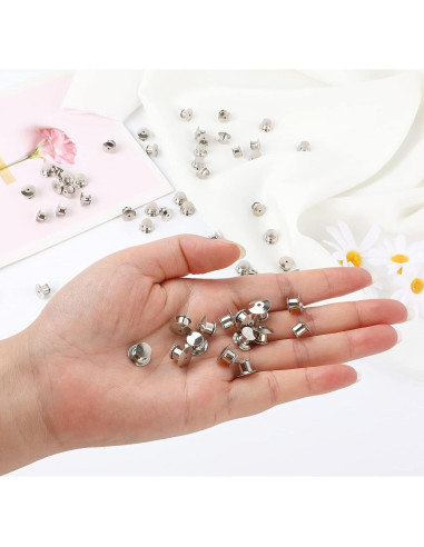 30 Sujetadores de Pin Metálicos DECYOOL Cobre Niquelado