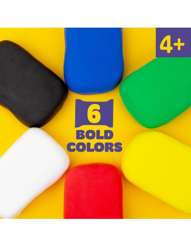 Arcilla Secado al Aire Play-Doh 6 Colores Vibrantes 0.41kg