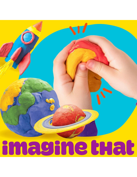 Arcilla Secado al Aire Play-Doh 6 Colores Vibrantes 0.41kg