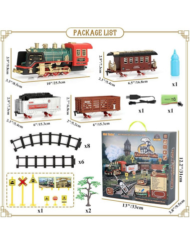 Juego de Tren Eléctrico Mini Tudou con Control Remoto 1.05 kg