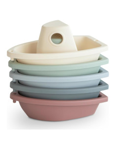 Juguetes de Baño Apilables mushie Set de 5 para Bebés