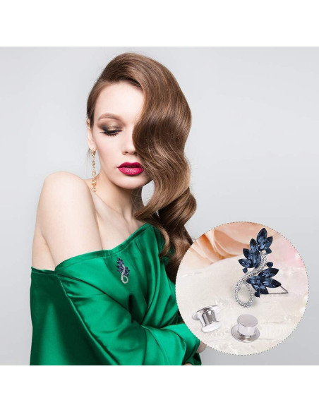 30 Sujetadores de Pin Metálicos DECYOOL Cobre Niquelado