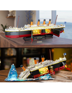 Juego de Construcción Titanic INSOON 1883 Piezas LED 2 en 1 2