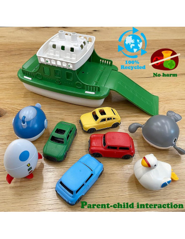 Set de Juguetes de Baño Ferry Boat OKGIUGN 9 Piezas