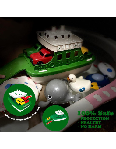 Set de Juguetes de Baño Ferry Boat OKGIUGN 9 Piezas
