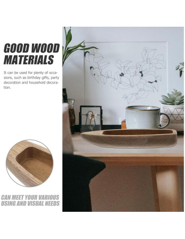 Barco de Madera Operitacx Adorno de Escritorio DIY 14.76 cm