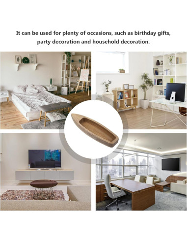 Barco de Madera Operitacx Adorno de Escritorio DIY 14.76 cm