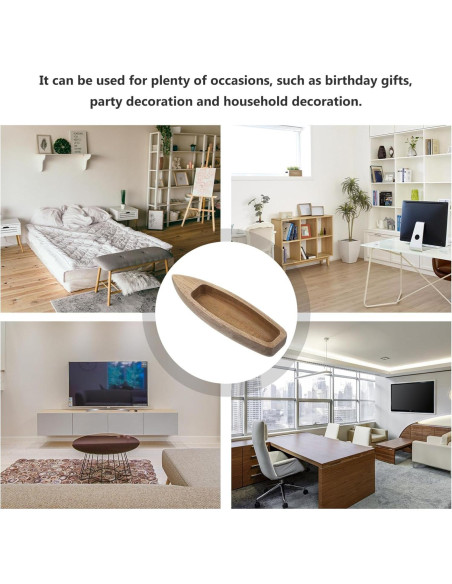 Barco de Madera Operitacx Adorno de Escritorio DIY 14.76 cm