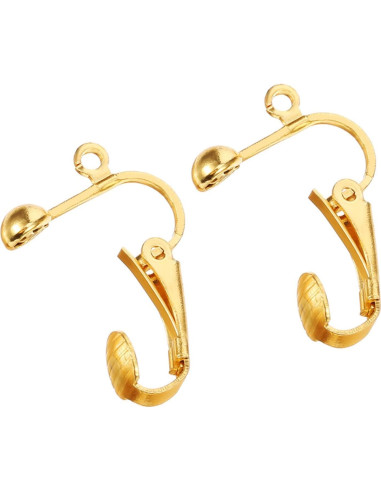 Convertidores de Pendientes Clip-on Bememo 36 Piezas Oro Plata