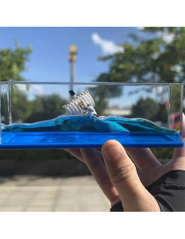 Botella de Deriva Barco Pirata Going Merry 14.6x5.2 cm