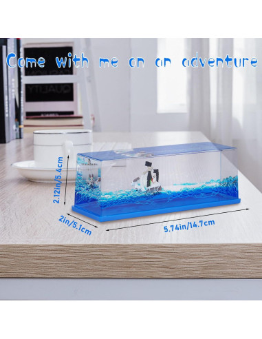 Botella de Deriva Barco Pirata Going Merry 14.6x5.2 cm