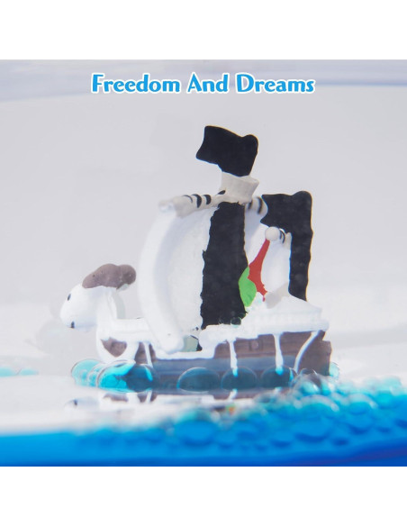 Botella de Deriva Barco Pirata Going Merry 14.6x5.2 cm