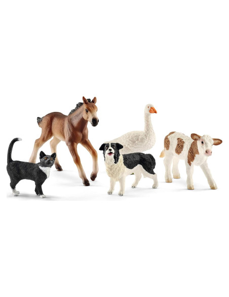 Figuritas de Animales de Granja Schleich - 5 Piezas Educativas