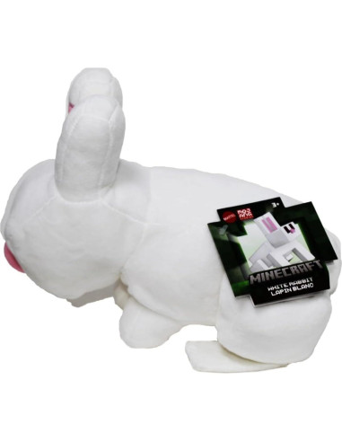 Peluche Conejo Blanco Minecraft Mattel 20 cm para 3 años