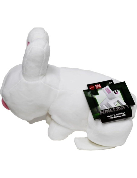 Peluche Conejo Blanco Minecraft Mattel 20 cm para 3 años