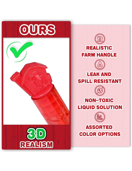 32 Varitas de Burbujas de Animales de Granja JASNKKONT