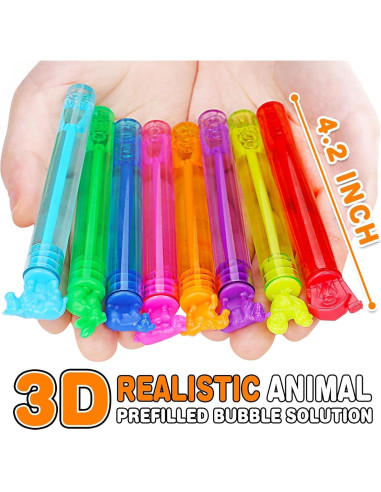 32 Varitas de Burbujas de Animales de Granja JASNKKONT