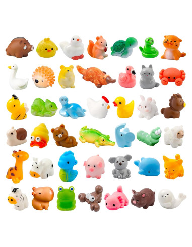 42 Piezas Mini Figuras de Animales de Resina para Decoración