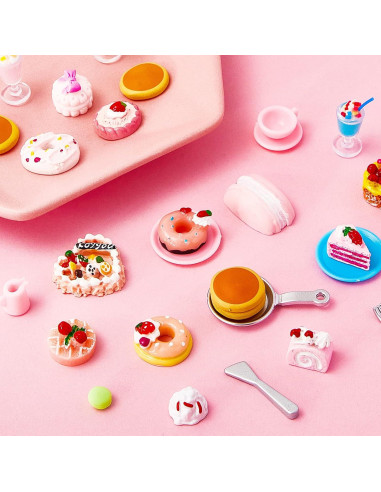 Juego de Té de Fiesta Chivao 48 Piezas Comida Juguete