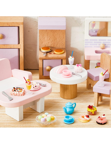 Juego de Té de Fiesta Chivao 48 Piezas Comida Juguete