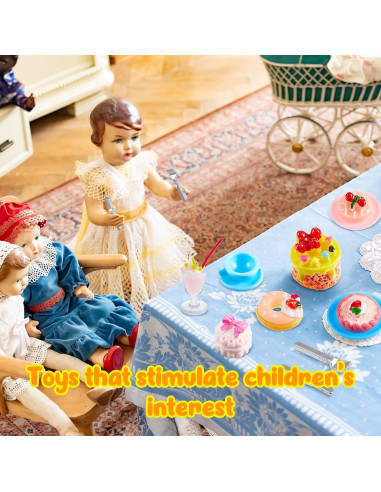 Juego de Té de Fiesta Chivao 48 Piezas Comida Juguete