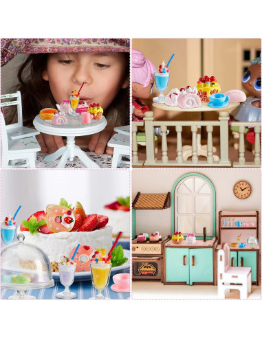 Juego de Té de Fiesta Chivao 48 Piezas Comida Juguete