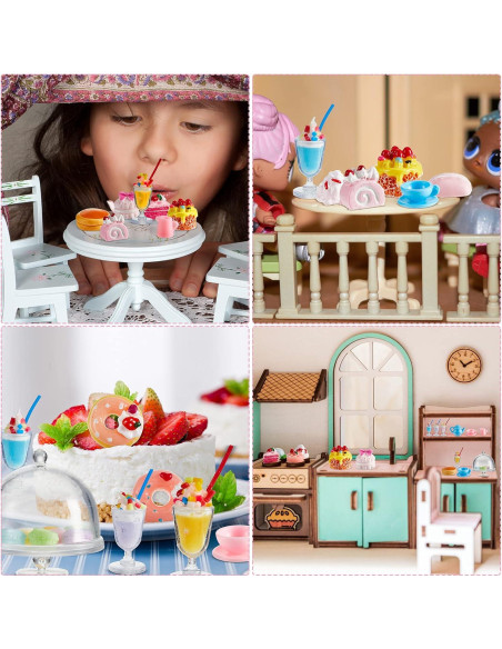 Juego de Té de Fiesta Chivao 48 Piezas Comida Juguete