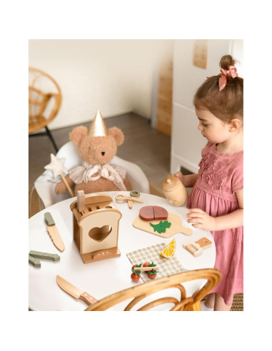 Conjunto de cuchillos de juguete ROBOTIME con frutas y verduras