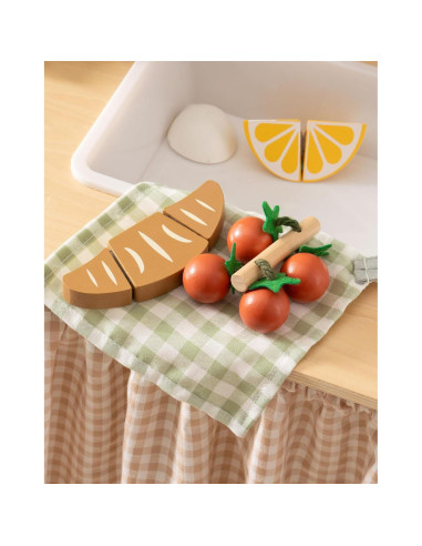 Conjunto de cuchillos de juguete ROBOTIME con frutas y verduras