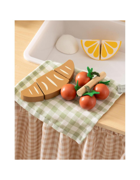 Conjunto de cuchillos de juguete ROBOTIME con frutas y verduras