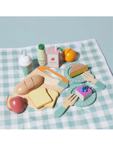 Juego de Comida de Madera 21 Piezas MONT PLEASANT Picnic