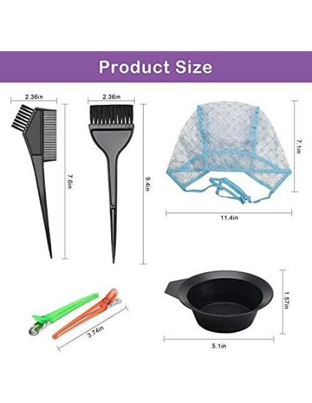 Kit de Coloración de Cabello AHIER 23 Piezas - Accesorios Completo