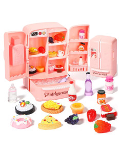 Refrigerador de Juguete Civaner 17 Piezas Miniatura