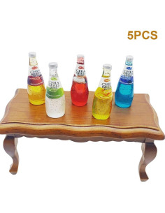 Accesorios de Cocina Miniatura Lynkaye 1:12 Bebidas 5 Piezas 2