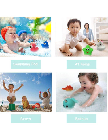 Juguetes de Baño Jomyfant 8 Pack Animales Flotantes