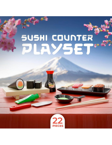 Juguete Interactivo de Sushi Lollipop - Set de Comida 31x5.1x27.4cm