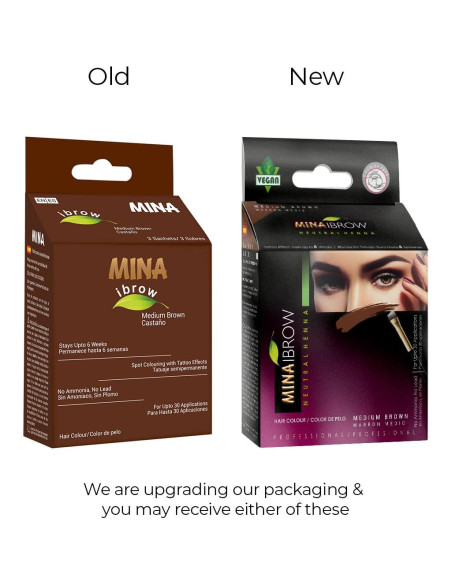 Tinte Natural para Cejas en Polvo MinaiBrow Marrón Medio 32g