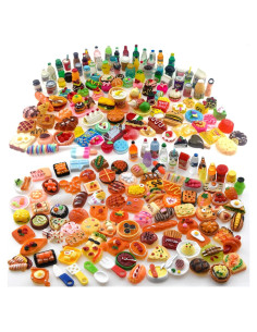 100 Piezas Juguetes de Comida y Bebida Nuanmu para Muñecas