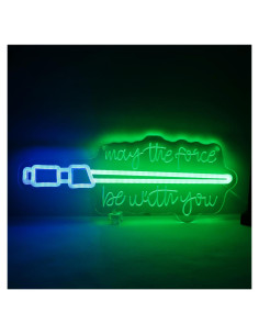 Luz de neón LED Pinlangdou Que la Fuerza te Acompañe 40x25cm