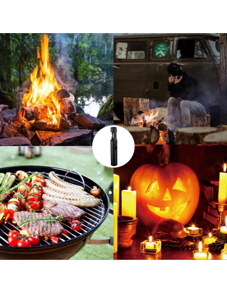 Encendedor de antorcha ELCELC recargable butano a prueba de viento