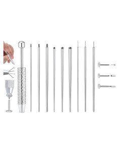 Kit de Herramientas de Piercing Uni-J 14G-20G Acero Inoxidable