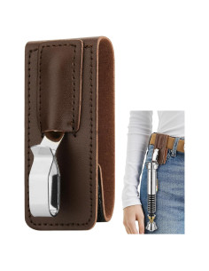 Clip de Cintura para Sable de Luz PU Marrón 8,89 cm